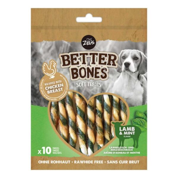 ZEUS BETTER BONES - LAMB MINT x 10 UNI (12,5cm)