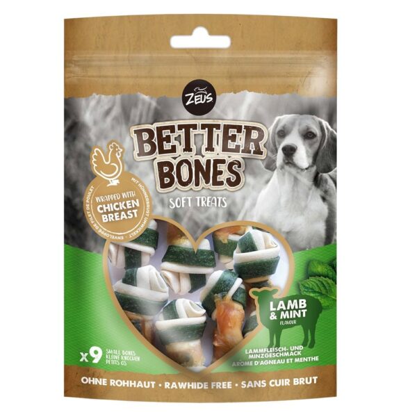 ZEUS BETTER BONES - LAMB MINT x 9 UNI (7,5cm)