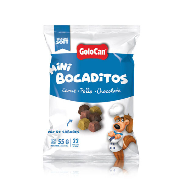 GOLOCAN - MINI BOCADITOS CAR,POLLO,CHO x 55 GR