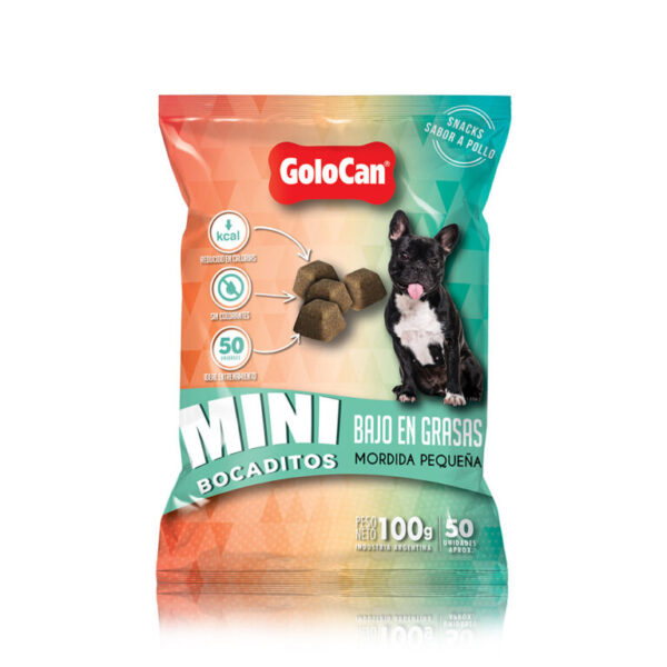 GOLOCAN - MINI BOCADITOS BAJO EN GRASA x 100 GR